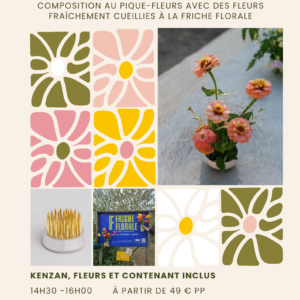Atelier : Composition florale au pique-fleurs