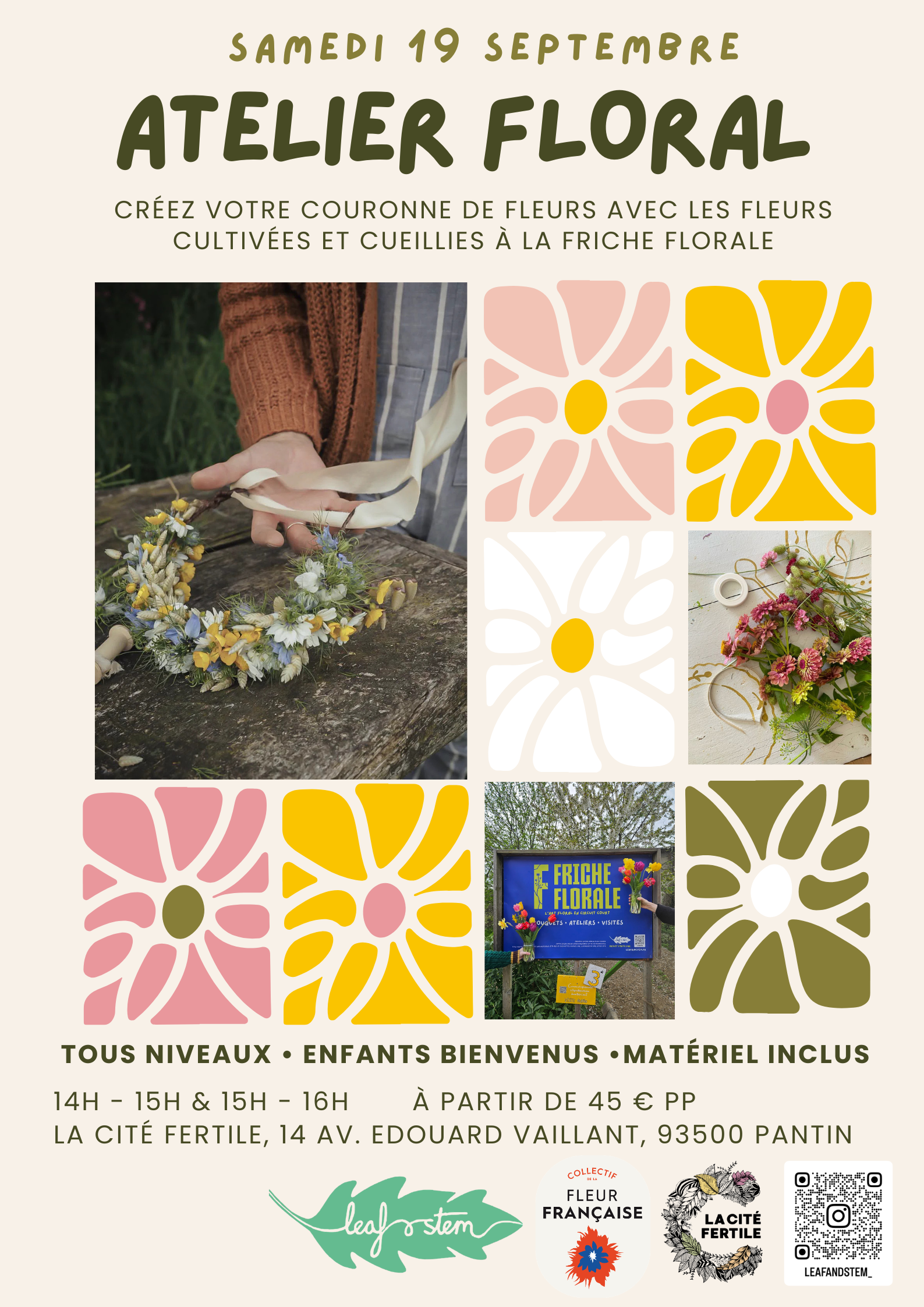 Atelier : Créez votre couronne de fleurs